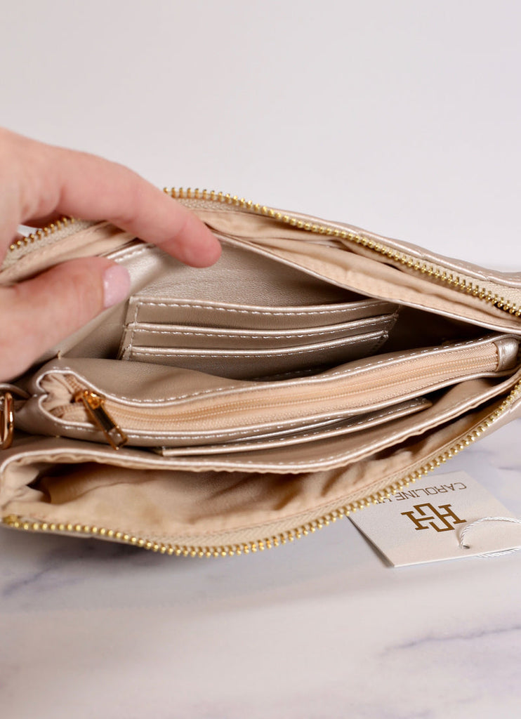 Caroline Hill Liz Custom Collection Crossbody Metallic Bag - Be You Boutique