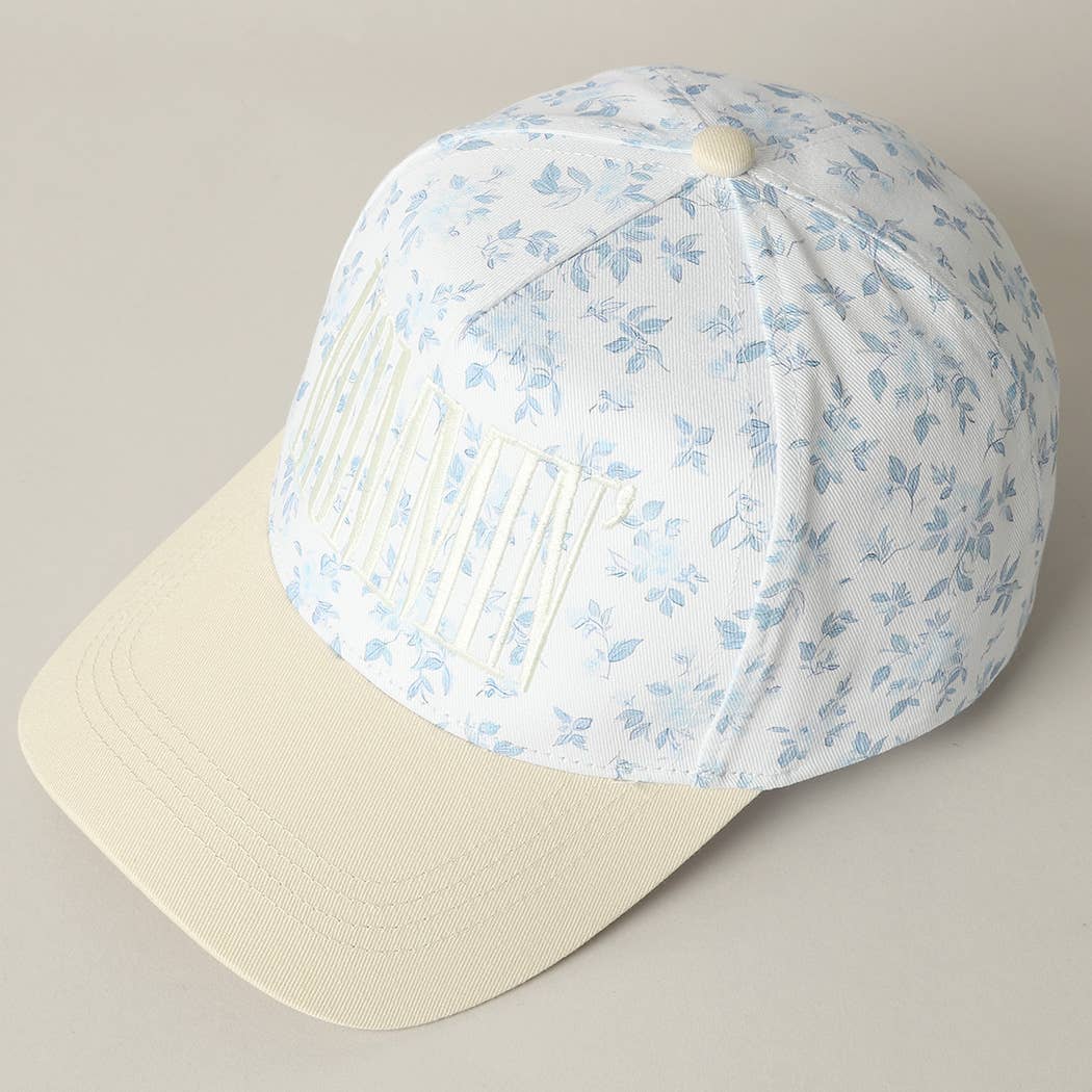 MOMMIN Embroidered Flower Trucker Hat - Be You Boutique