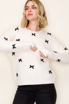 Louise Bow Detailed Sweater - Be You Boutique