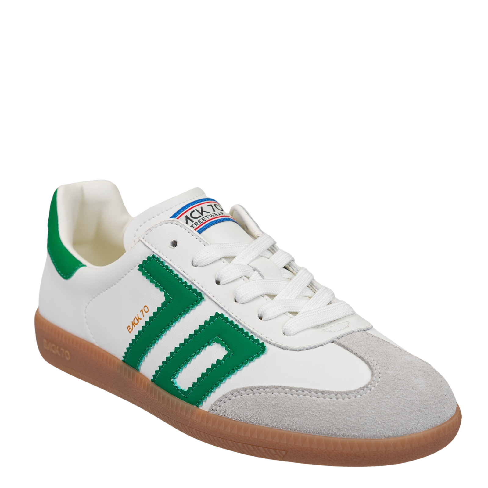 BACK70 Cloud Sneakers in White Green - Be You Boutique