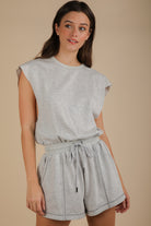 Lulu Washed Knit Romper - Be You Boutique