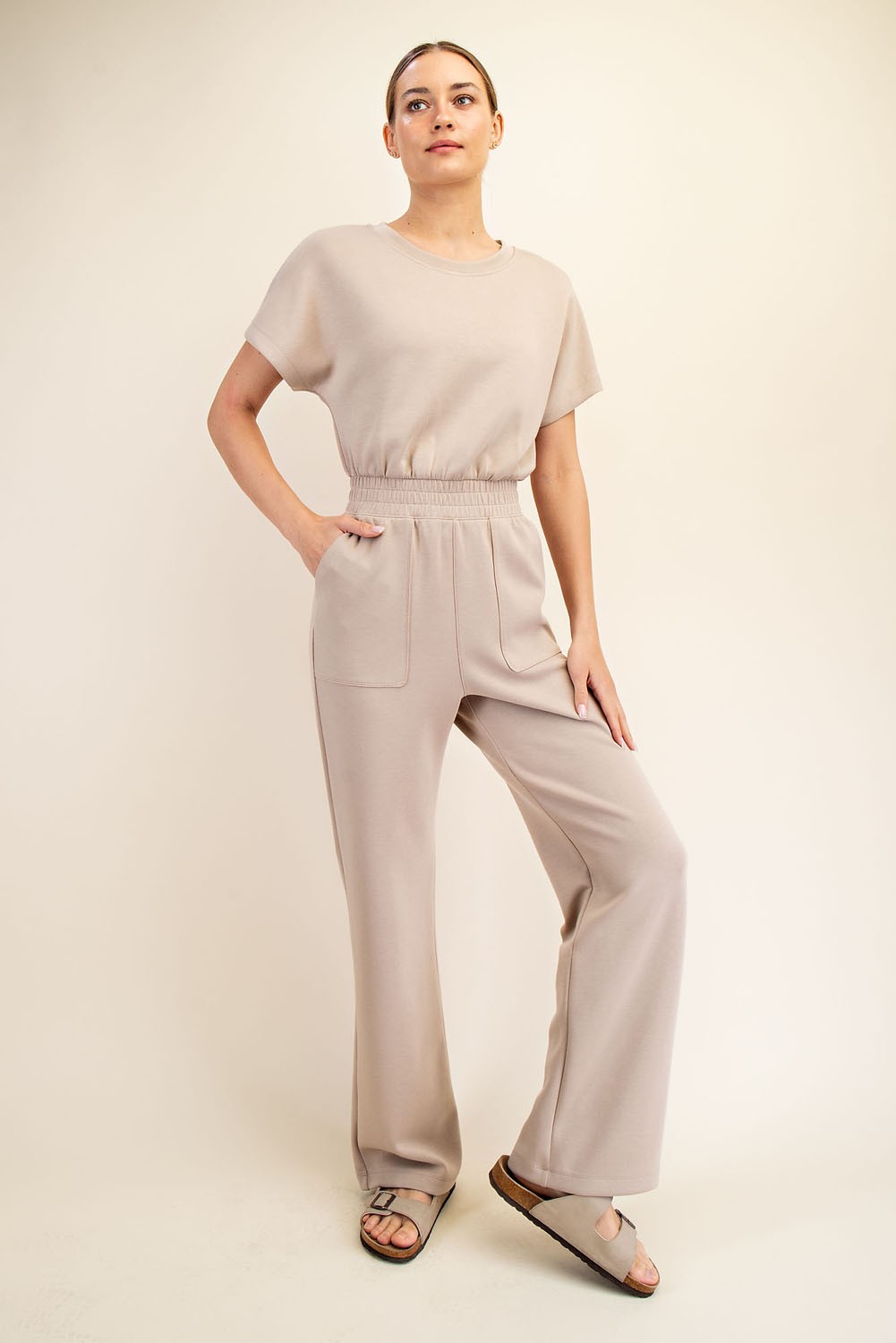 Jennifer Short Sleeve Jumpsuit - Be You Boutique
