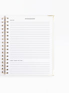 Open Mary Square devotional journal interior showing lined pages with inspirational quotes for daily reflection.