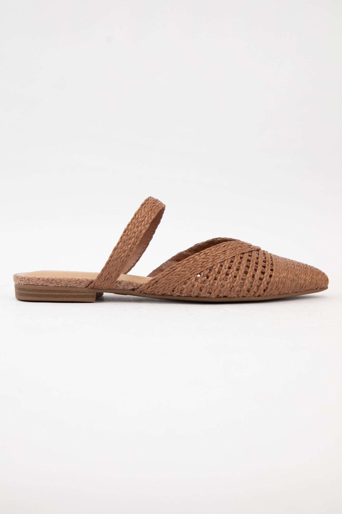Soda Eladio Raffia Slip On Mule - Be You Boutique