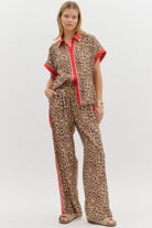 Chrissy Leopard Lounge Pant Set - Be You Boutique