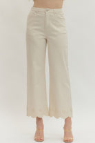 Cody Scallop Eyelet Trim Pant - Be You Boutique