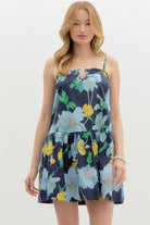 Connie Floral U Neck Line Dress - Be You Boutique