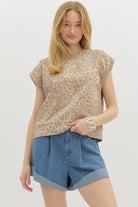 Carly Leopard Sleeveless Top - Be You Boutique