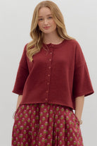 Vanessa Short Sleeve Sweater Top - Be You Boutique