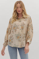 Candice Soft Pleated Floral Top - Be You Boutique