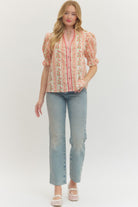 Carson Floral Puff Sleeve Top - Be You Boutique