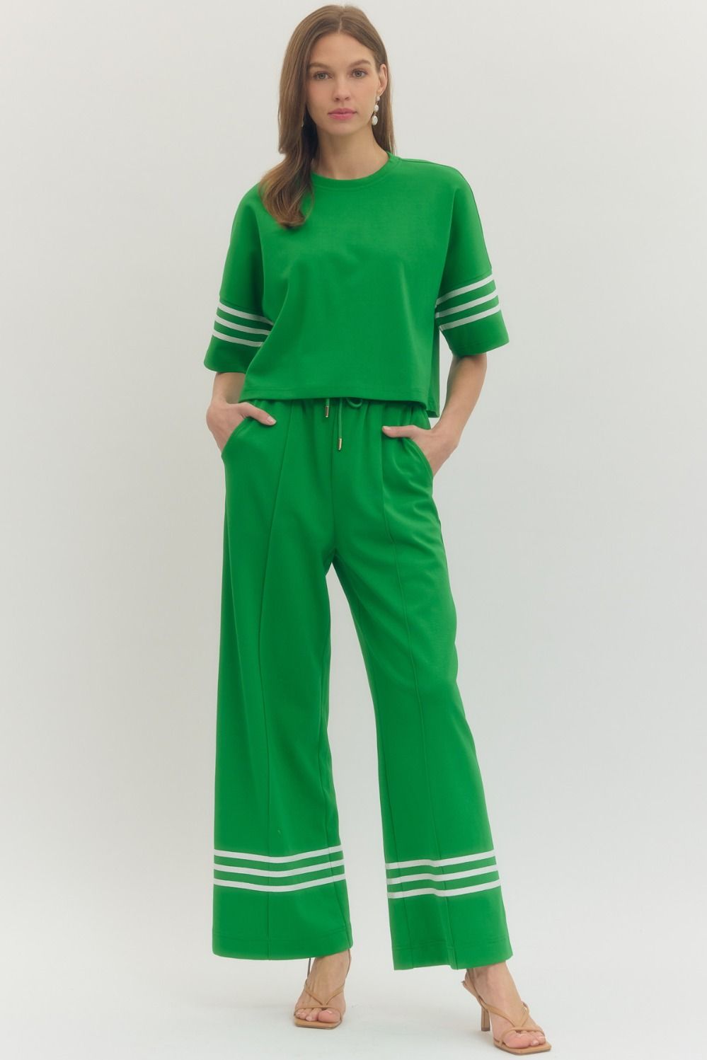 Francine Varsity Striped Top - Be You Boutique