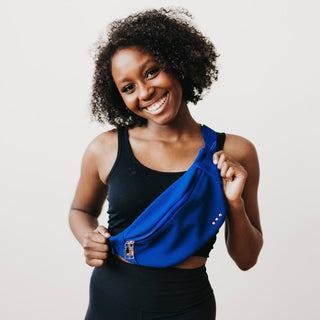 Fast and Free Athletic Bum Bag ~ Blue - Be You Boutique