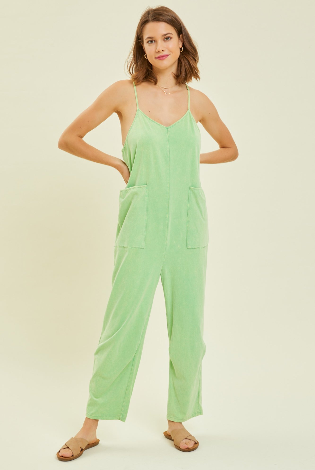 Liam Mineral Washed Oversized Casual Jumpsuit - Be You Boutique
