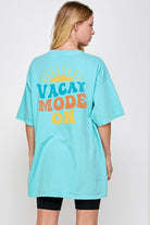 VACAY MODE Vintage Oversize Short Sleeve Graphic Tee - Be You Boutique