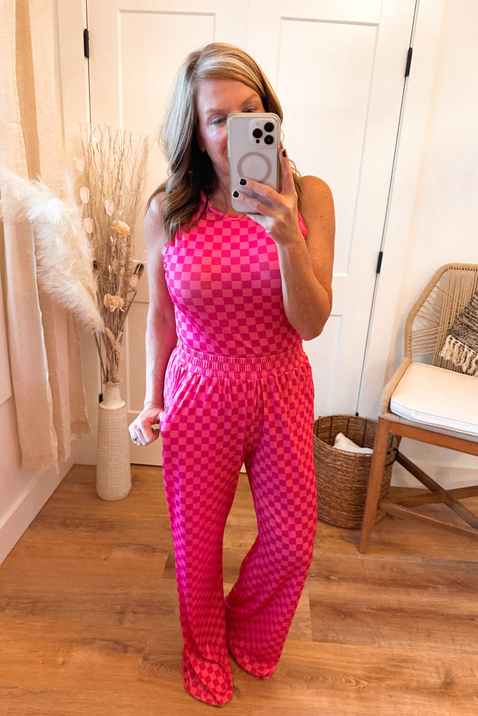 Check Yourself Checkered Lounge Set *FINAL SALE* - Be You Boutique