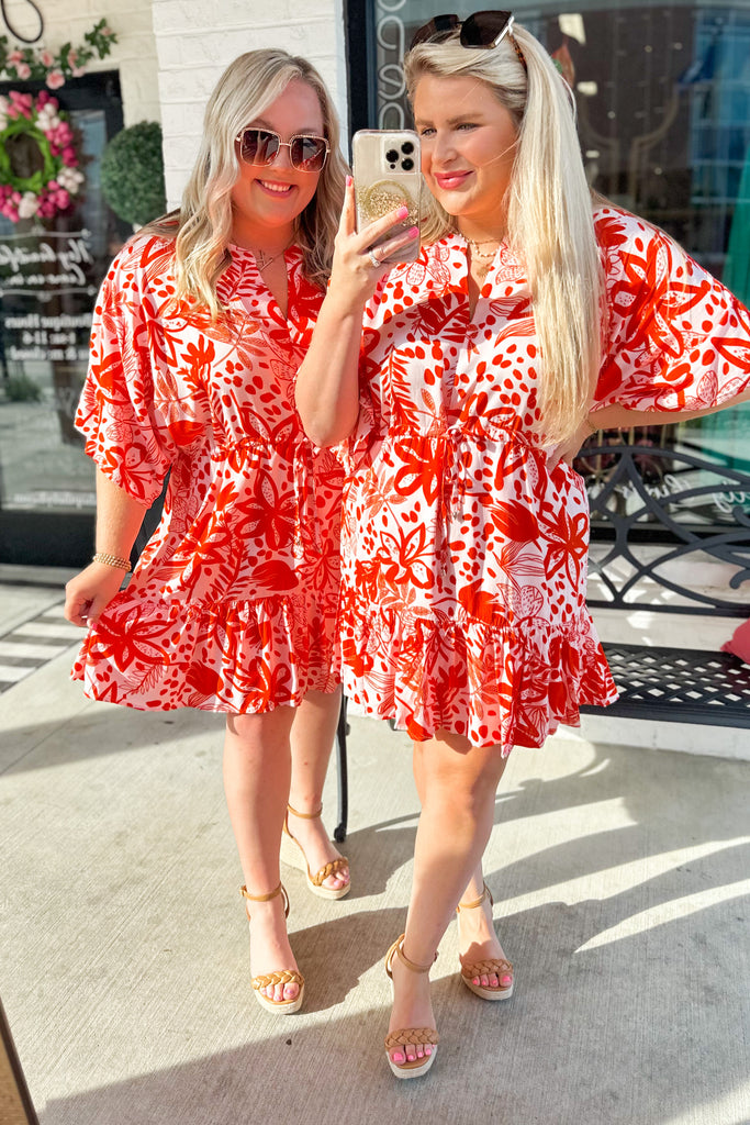 Laverne Floral Print Half Sleeve Summer Dress - Be You Boutique