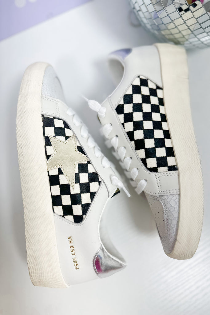 Vintage Havana Nicollette Black and White Checkered Sneakers - Be You Boutique