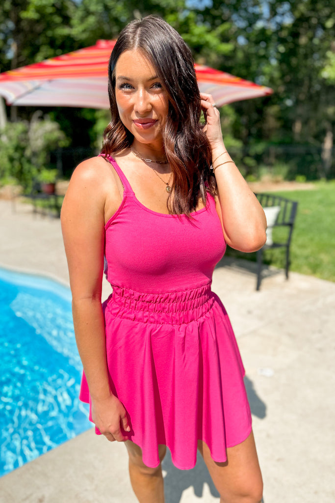 Nadia Sleeveless Tennis Dress with Built In Shorts - Be You Boutique