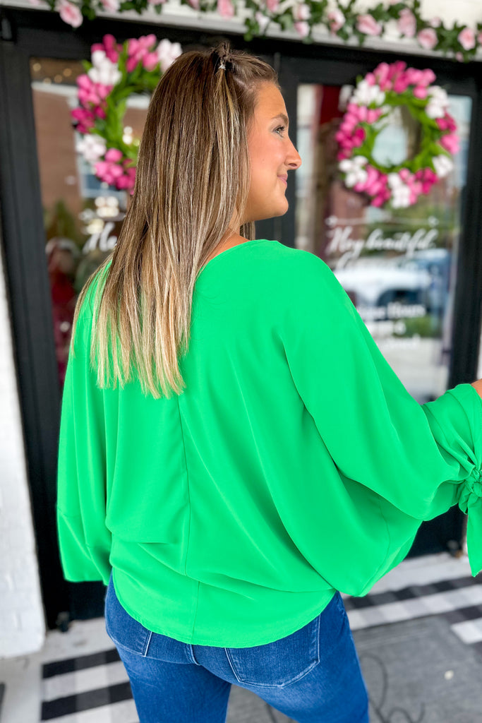 Marion V Neck 3 Q Sleeve Boxy Top - Be You Boutique