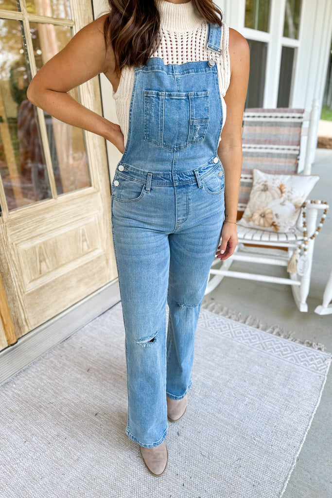 Risen Samuel Straight Leg Overalls - Be You Boutique
