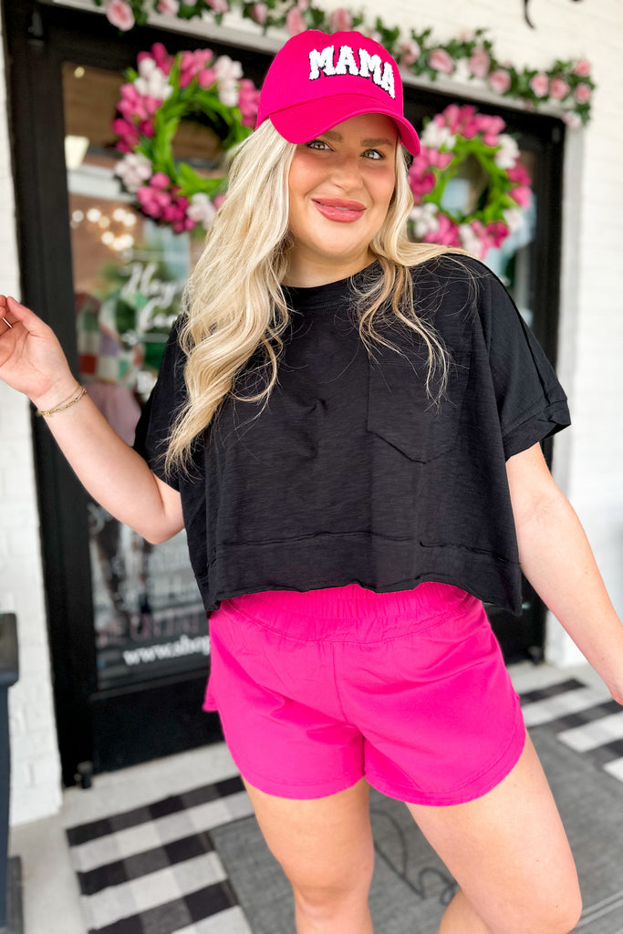 Hudson Elastic Waist Overlap Active Wear Shorts *FINAL SALE* - Be You Boutique