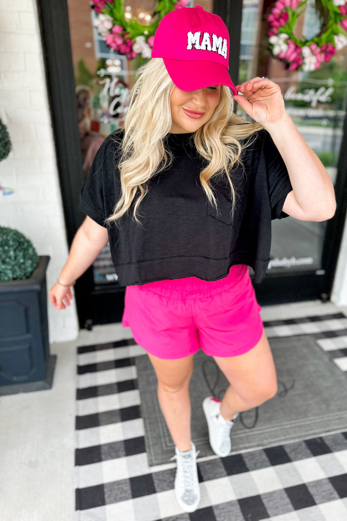 Hudson Elastic Waist Overlap Active Wear Shorts *FINAL SALE* - Be You Boutique