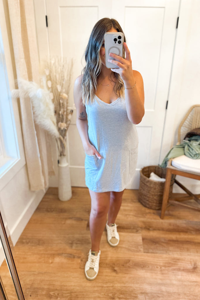 Lester Jersey Solid Dress with Built in Romper Lining - Be You Boutique