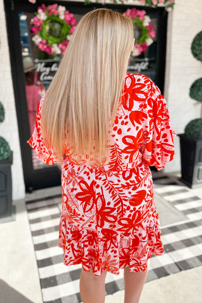 Laverne Floral Print Half Sleeve Summer Dress - Be You Boutique