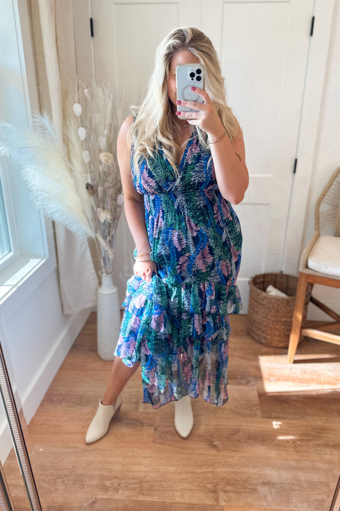 Bryan Smocked Ruffle Sleeveless Maxi Dress - Be You Boutique