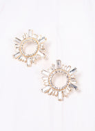 Caroline Hill Cortland Stone Embellished Earrings CLEAR - Be You Boutique