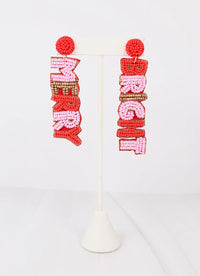 Caroline Hill Merry and Bright Red Multi Earrings - Be You Boutique