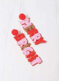 Caroline Hill Merry and Bright Red Multi Earrings - Be You Boutique