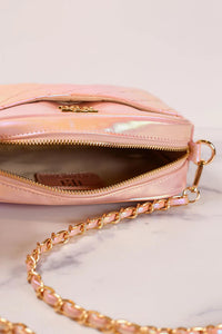 Caroline Hill Olivia Quilted Glimmer Gold Crossbody - Be You Boutique