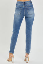 Risen Maverick High Rise Distressed Knee Skinny Jeans - Be You Boutique