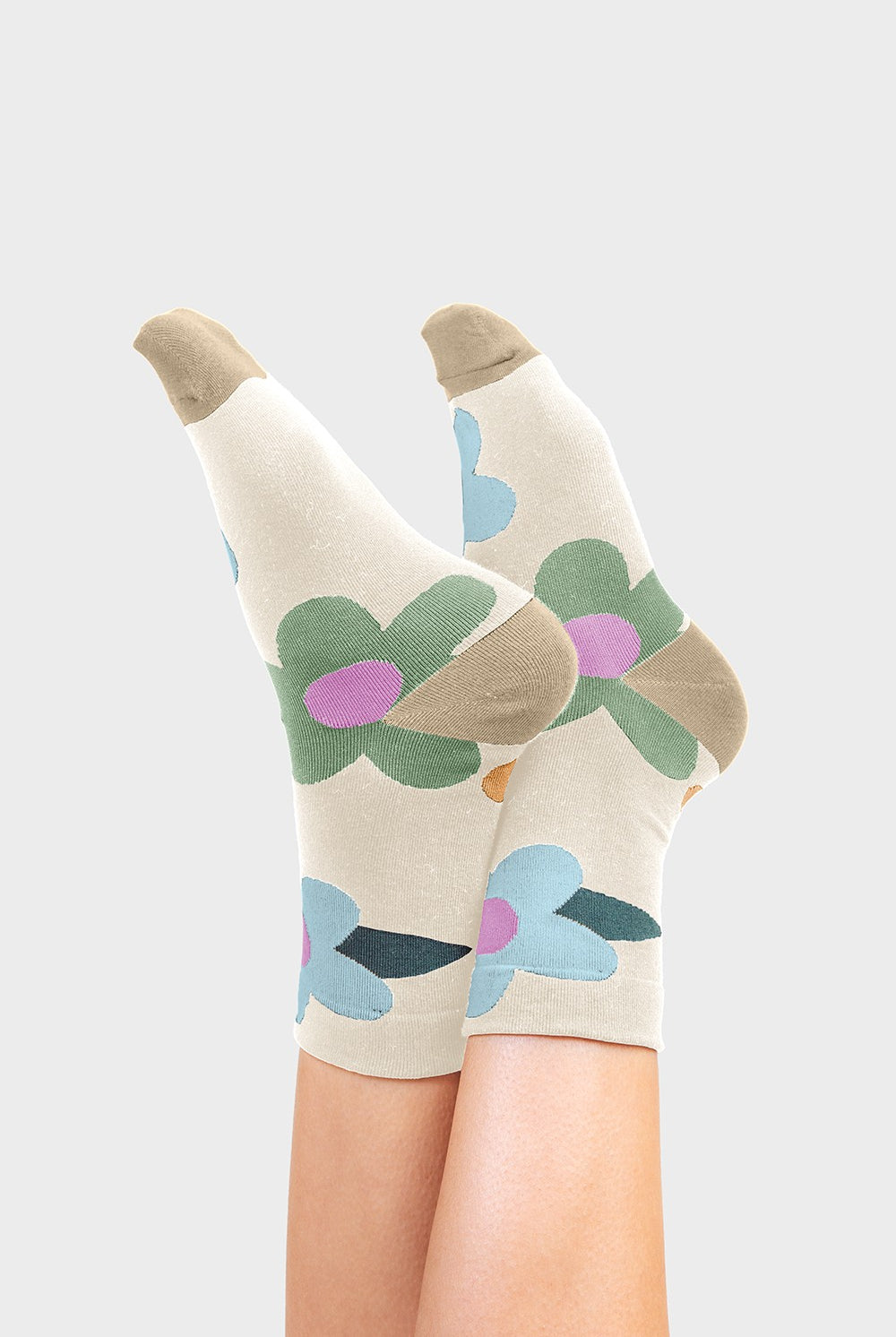 Flower Power Multi Color Floral Print Socks - Be You Boutique