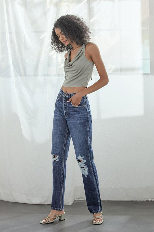 Kancan Dixon Ultra High Rise 90s Boyfriend Fit Jeans - Be You Boutique