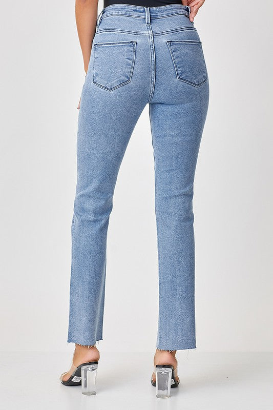 Risen Crystal High Rise Rhinestone Embellished Jeans - Be You Boutique