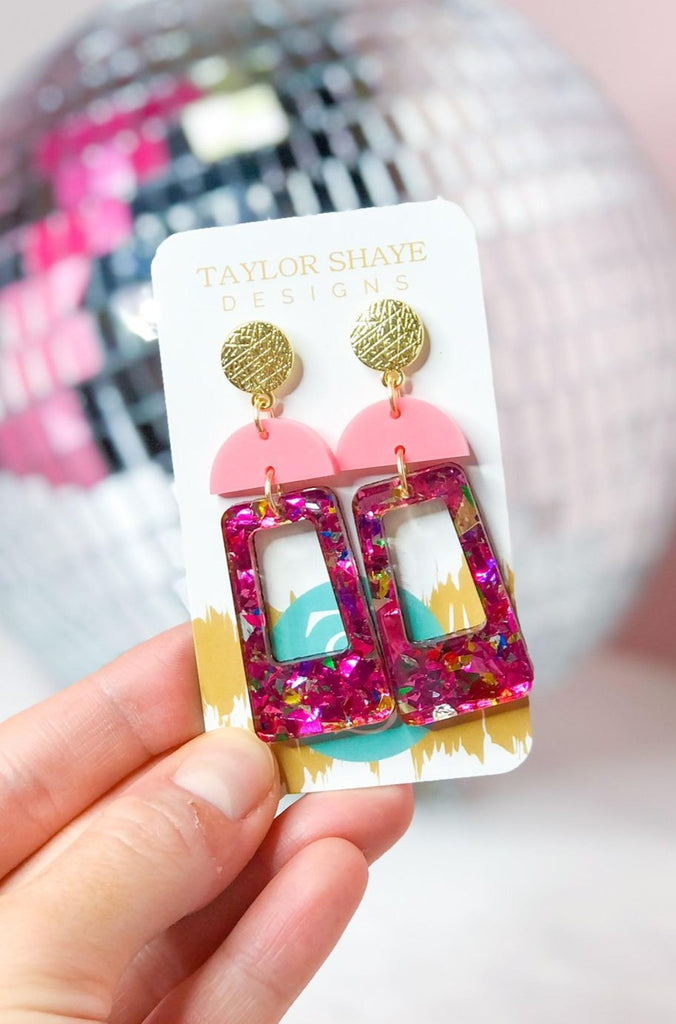Taylor Shaye Maryley Acrylic Drop Earrings - Be You Boutique
