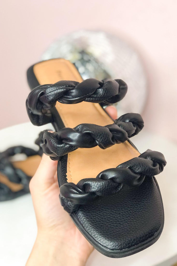 Empress Lucite 3 Strap Twisted Detail Sandal - Be You Boutique