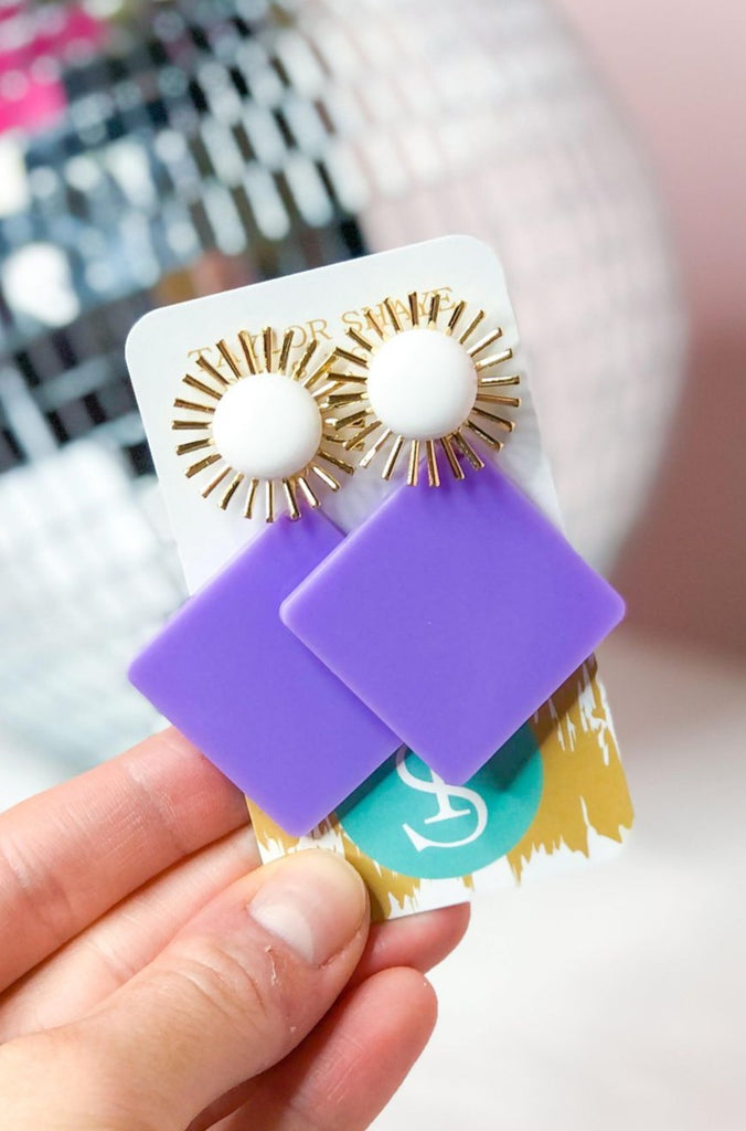 Taylor Shaye Daphne Acrylic Diamond Earrings - Be You Boutique
