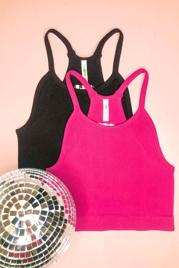 Jeff Ribbed Seamless Cami Top - Be You Boutique