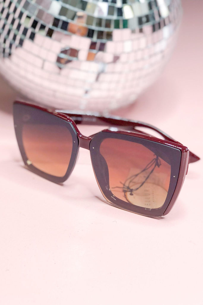 Ollie Oversized Thick Frame Square Fashion Sunglasses - Be You Boutique