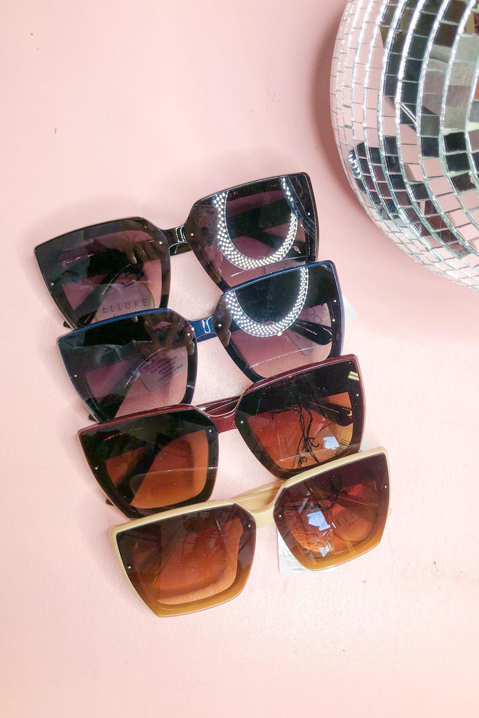 Ollie Oversized Thick Frame Square Fashion Sunglasses - Be You Boutique