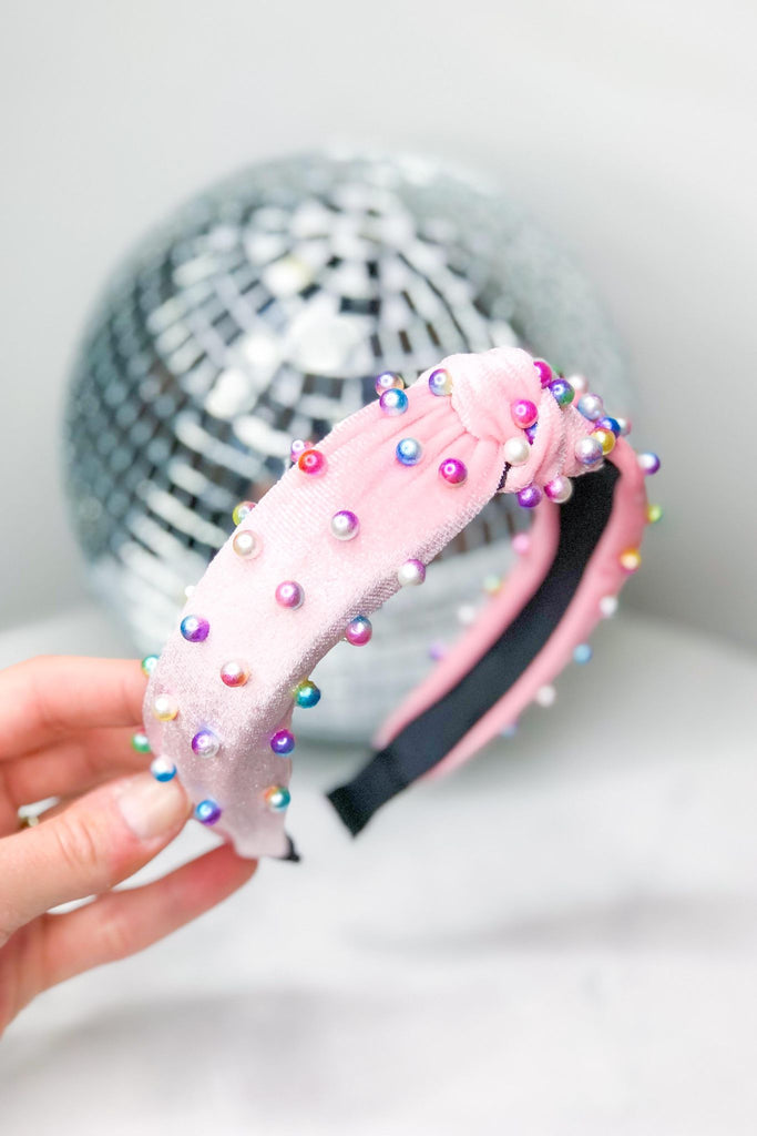 Matilda Pink Multi Color Pearl Headband - Be You Boutique
