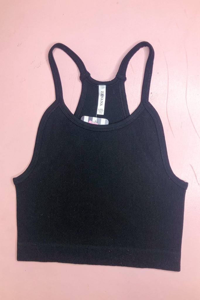 Jeff Ribbed Seamless Cami Top - Be You Boutique