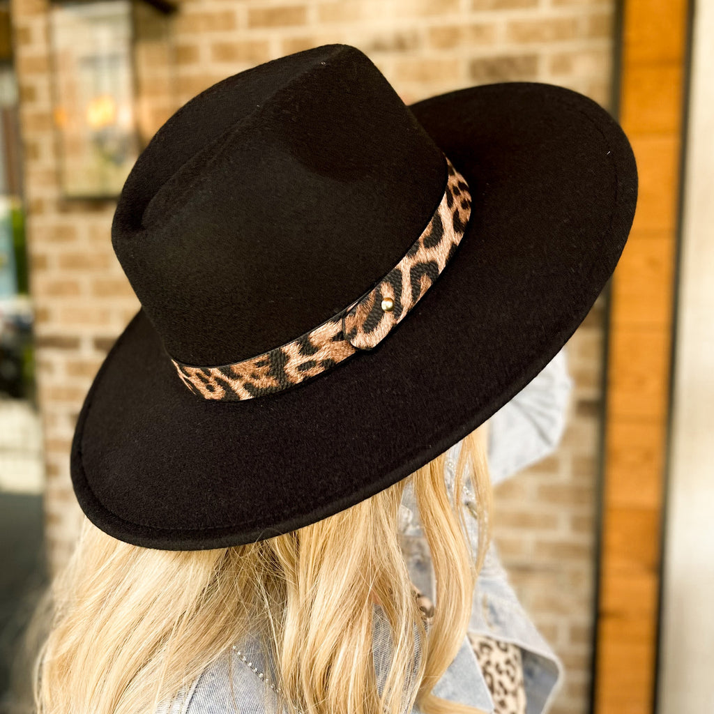Fame Animal Print Belt Fedora - Be You Boutique