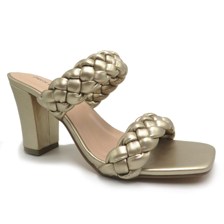 Ariana Braided Strap Heeled Sandal - Be You Boutique