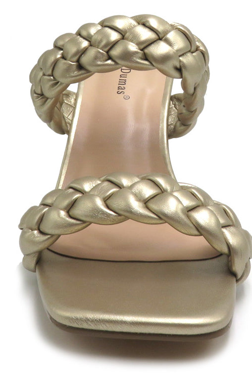 Ariana Braided Strap Heeled Sandal - Be You Boutique
