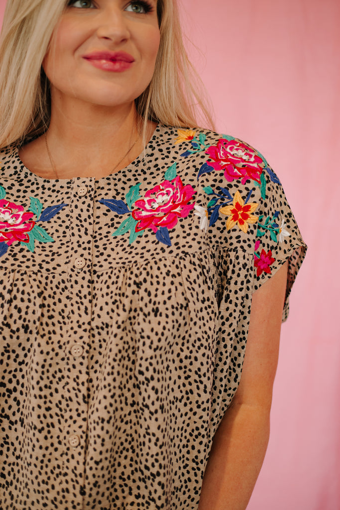Aurelia Ditzy Print Blouse - Be You Boutique